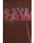 G-Star Raw Bluza ženska rjava barva - Pepit.si