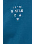 G-Star Raw Bombažna kratka majica turkizna barva - Pepit.si