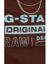 G-Star Raw Kratka majica ženski rjava barva - Pepit.si