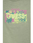 Guess Otroški bombažen t-shirt zelena barva - Pepit.si