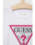 Guess Otroški longsleeve bela barva - Pepit.si