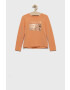 Guess Otroški longsleeve oranžna barva - Pepit.si