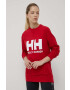 Helly Hansen Bluza ženska rdeča barva - Pepit.si