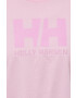 Helly Hansen Bombažen t-shirt roza barva - Pepit.si