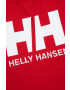 Helly Hansen Bombažen t-shirt rdeča barva - Pepit.si