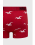 Hollister Co. Boksarice 3-pack moški rdeča barva - Pepit.si