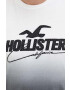 Hollister Co. Bombažna kratka majica črna barva - Pepit.si