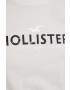 Hollister Co. Bombažna kratka majica bela barva - Pepit.si