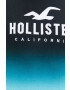 Hollister Co. Bombažna kratka majica mornarsko modra barva - Pepit.si