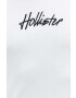 Hollister Co. Bombažna majica z dolgimi rokavi bela barva - Pepit.si