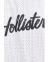 Hollister Co. Kratka majica moški bela barva - Pepit.si