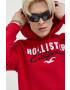 Hollister Co. Pulover ženska siva barva - Pepit.si