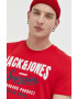 Jack & Jones Bombažna kratka majica JJELOGO - Pepit.si