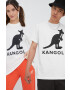 Kangol Bombažen t-shirt bež barva - Pepit.si