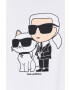 Karl Lagerfeld Pulover ženska bela barva - Pepit.si