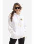 Karl Lagerfeld Pulover Unisex Smiley Hoodie ženski črna barva s kapuco - Pepit.si