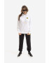 Karl Lagerfeld Pulover Unisex Smiley Hoodie ženski črna barva s kapuco - Pepit.si