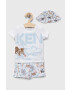 Kenzo kids Komplet za dojenčka bela barva - Pepit.si