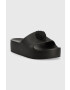 Kurt Geiger London Natikači Eagle Chunky Slide ženski črna barva 9787200999 - Pepit.si