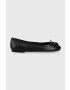 Kurt Geiger London Usnjene balerinke Eagle Ballerina črna barva 9790600109 - Pepit.si