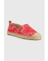 Lauren Ralph Lauren Espadrile 802891444001 rdeča barva 802891444001 - Pepit.si