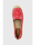 Lauren Ralph Lauren Espadrile 802891444001 rdeča barva 802891444001 - Pepit.si