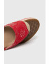 Lauren Ralph Lauren Espadrile 802898509001 rdeča barva - Pepit.si