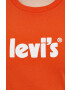 Levi's Bombažen t-shirt oranžna barva - Pepit.si