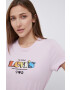 Levi's Bombažen t-shirt roza barva - Pepit.si