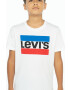 Levi's Otroški t-shirt bela barva - Pepit.si