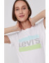 Levi's T-shirt ženski bela barva - Pepit.si