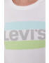 Levi's T-shirt ženski bela barva - Pepit.si