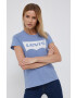 Levi's T-shirt modra barva - Pepit.si