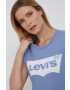 Levi's T-shirt modra barva - Pepit.si