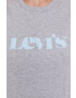 Levi's T-shirt ženski siva barva - Pepit.si