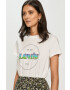 Levi's T-shirt bela barva - Pepit.si