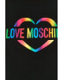 Love Moschino Bluza ženski črna barva - Pepit.si