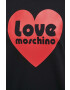 Love Moschino Pulover ženska črna barva - Pepit.si