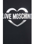 Love Moschino Kratka majica ženski črna barva - Pepit.si