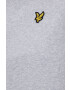 Lyle & Scott Bombažen t-shirt siva barva - Pepit.si