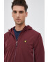 Lyle & Scott Jakna bordo barva - Pepit.si