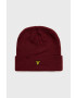 Lyle & Scott Kapa bordo barva - Pepit.si