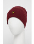 Lyle & Scott Kapa bordo barva - Pepit.si