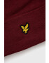 Lyle & Scott Kapa bordo barva - Pepit.si