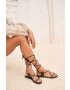 Manebi Usnjeni sandali Tie-Up Leather Sandals - Pepit.si