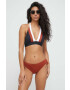 Max Mara Beachwear Spodnji del kopalk Max Mara rjava barva - Pepit.si