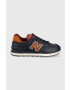 New Balance Usnjene superge Ml574omc mornarsko modra barva - Pepit.si