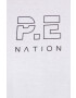 P.E Nation Bombažen t-shirt bela barva - Pepit.si