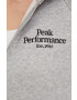 Peak Performance Bluza ženska siva barva s kapuco - Pepit.si