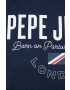 Pepe Jeans Bombažna kratka majica mornarsko modra barva - Pepit.si